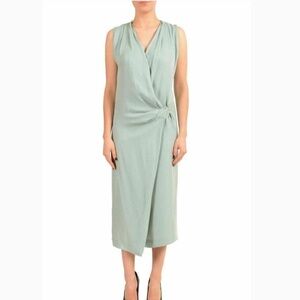 Maison Margiela sleeveless midi wrap dress